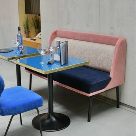 M/L Banquette SIGNATURE Actua KRISTEN Pied Métal