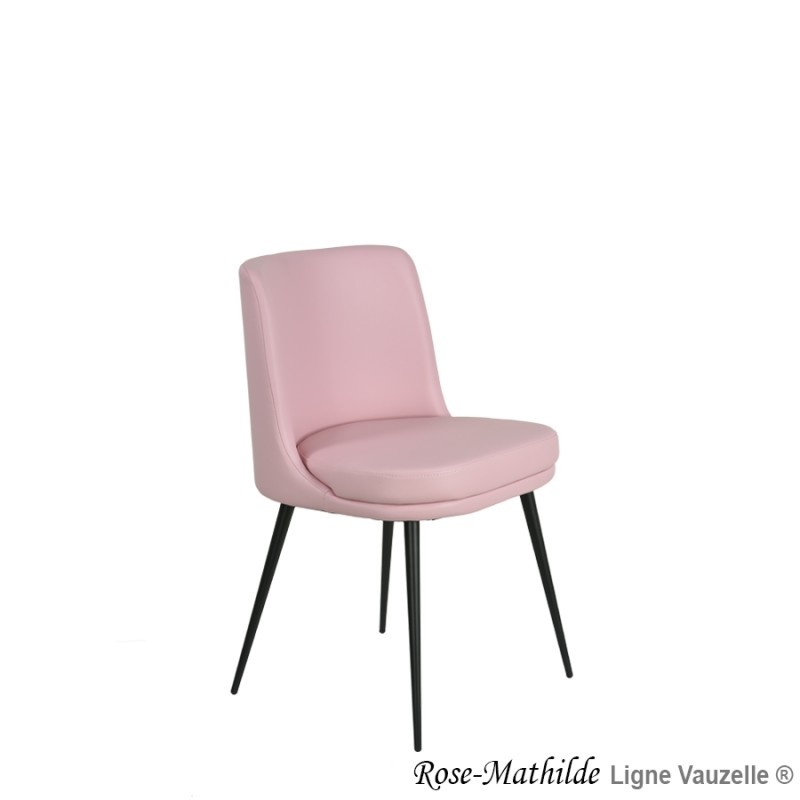 Chaise ROSE-MATHILDE Pieds Metal Etrille