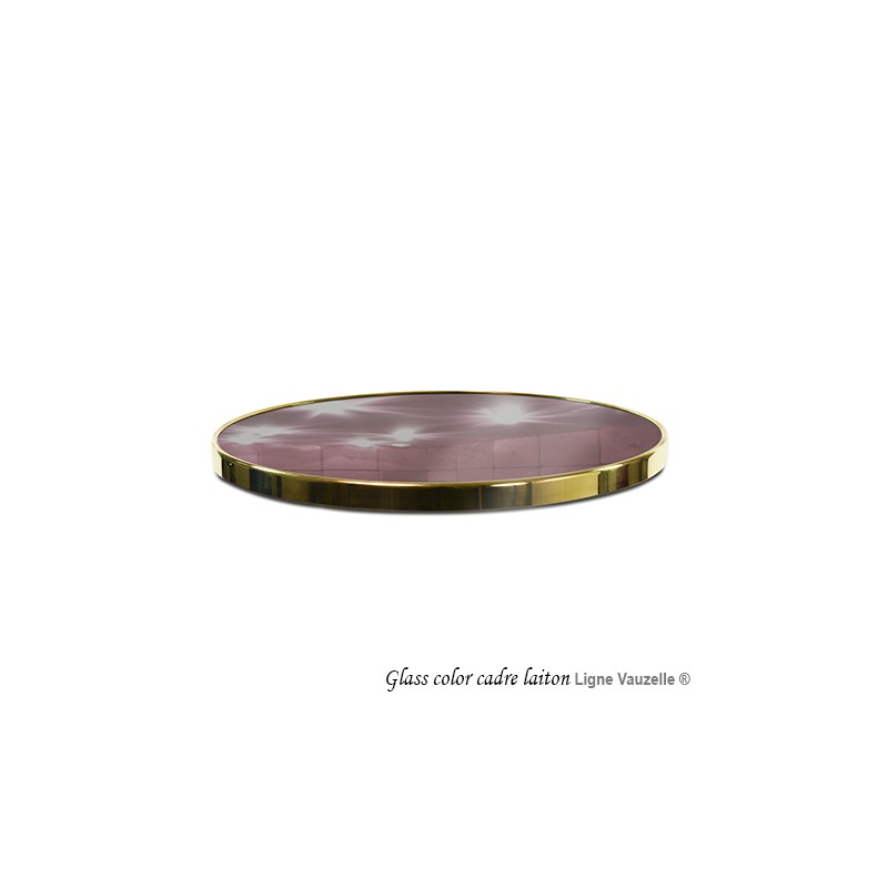 Plateau GLASS-COLOR CERCLAGE LAITON Verre SECURIT