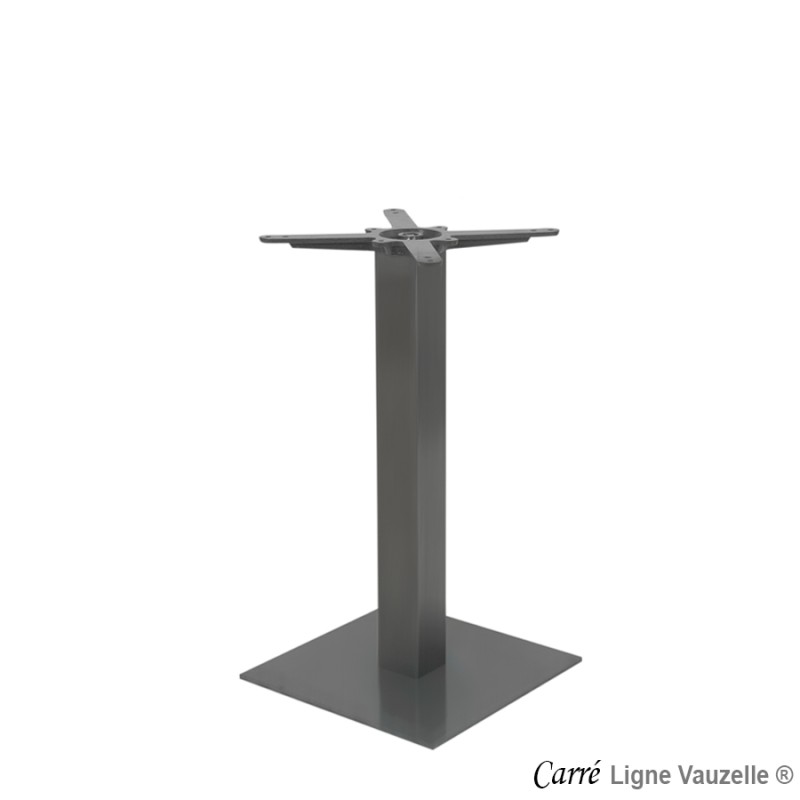 Piètement MISTRAL Métal Transparent Socle 40x40