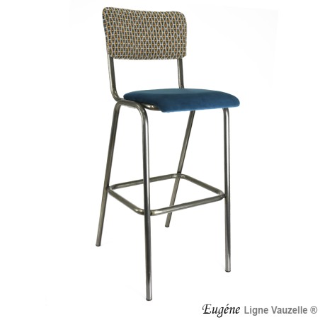 Tabouret EUGENE Assise et Dossier Garnis