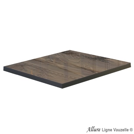 Plateau ALLURE STRATIFIE EGGER Abs Métal Coin Angle Drt