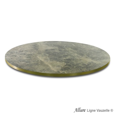 Plateau ALLURE STRATIFIE FORMICA Abs MétalCoinAngle Drt