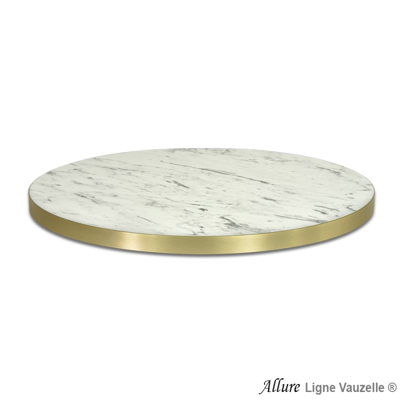 Plateau ALLURE STRATIFIE EGGER Abs Métal Angle Arrondi