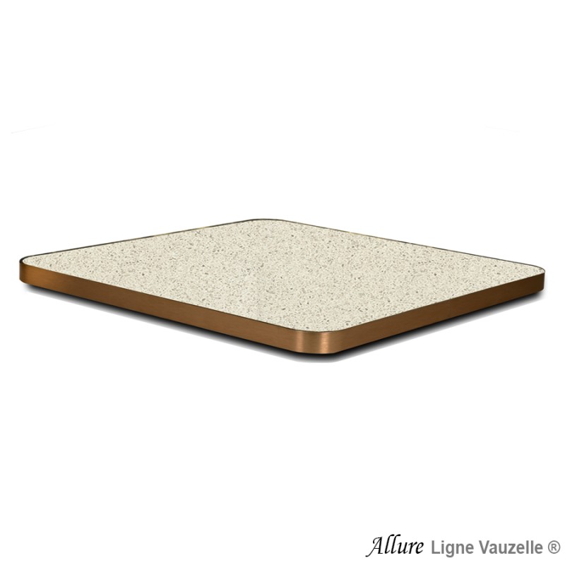 Plateau ALLURE STRATIFIE EGGER Abs Métal Angle Arrondi