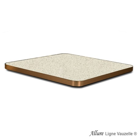 Plateau ALLURE STRATIFIE EGGER Abs Métal Angle Arrondi