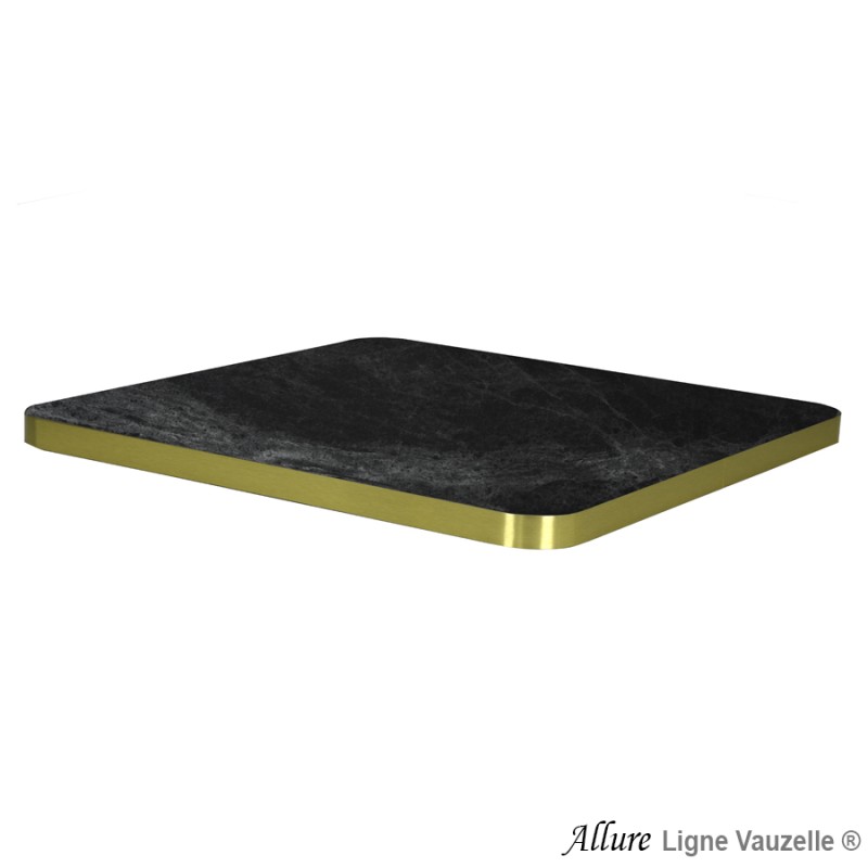 Plateau ALLURE STRATIFIE FORMICA Abs Méta Angle Arrondil