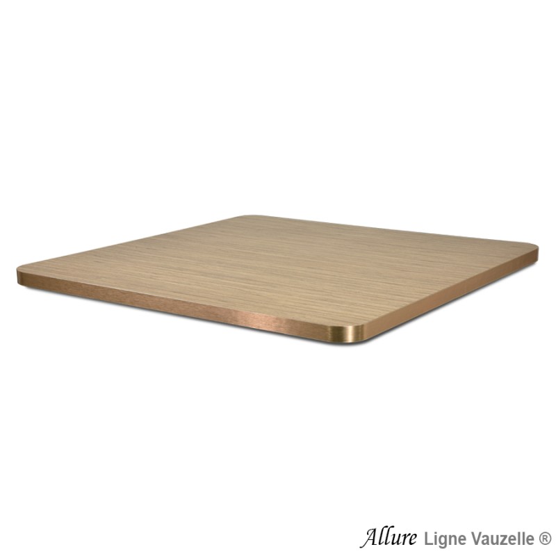 Plateau ALLURE STRATIFIE POLYREY Abs Métal Angle Arrondi