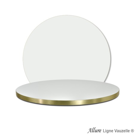 Plateau ALLURE STRATIFIE POLYREY Abs Métal Angle Arrondi