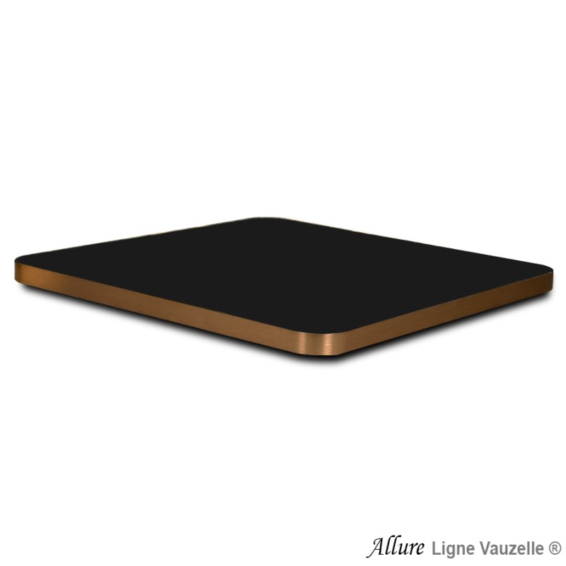 Plateau ALLURE STRATIFIE POLYREY Abs Métal Angle Arrondi