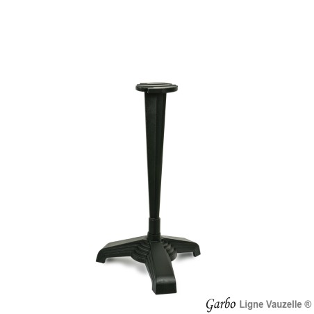 Pièt. Fonte "GARBO"Alu.3 reposes,Epoxy Noir.(Pas de Plateau Compact)