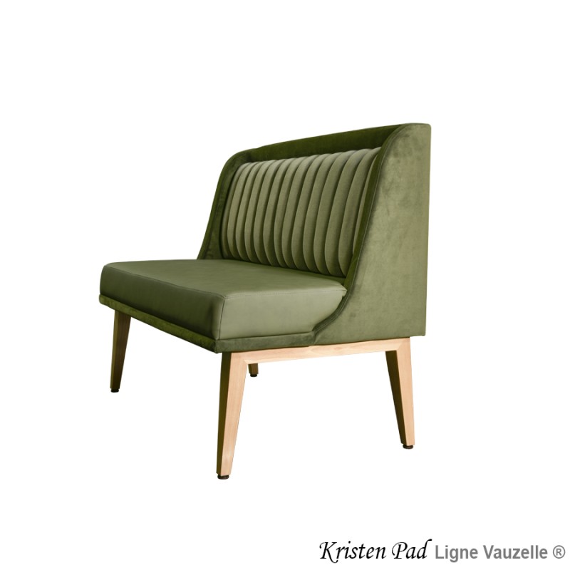 M/L Banquette SIGNATURE Actua KRISTEN PAD Pied Bois