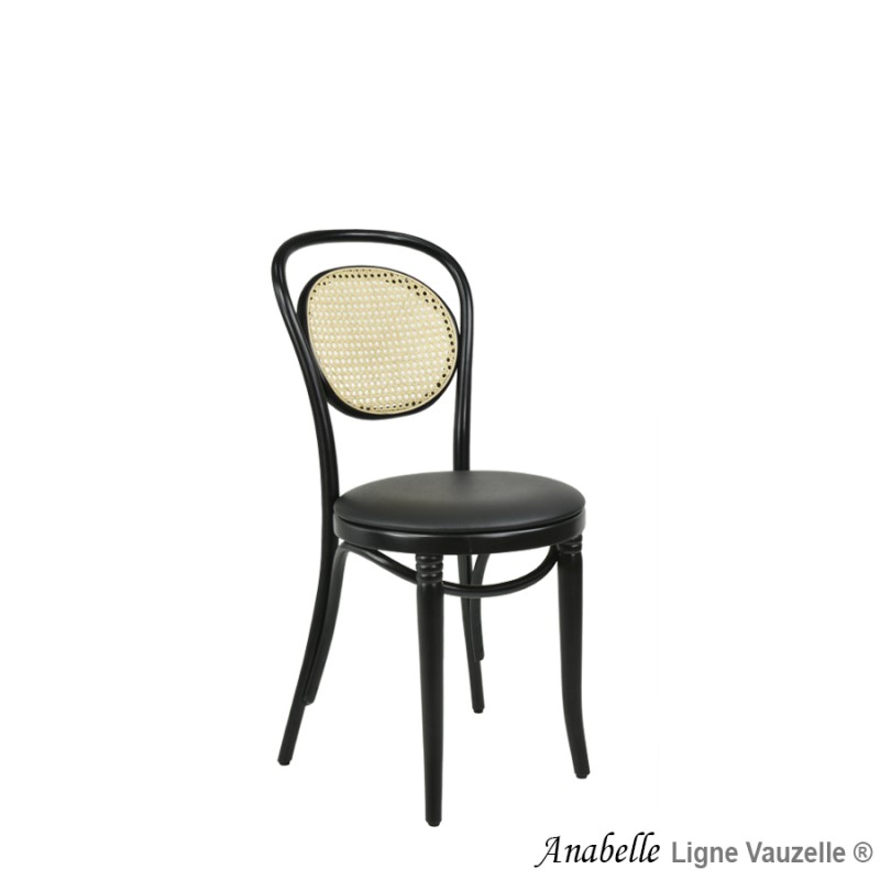 Chaise ANABELLE Assise Galette et Dos Cannage Naturel