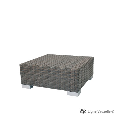 Pouf - Table Basse RIO Tressage Café