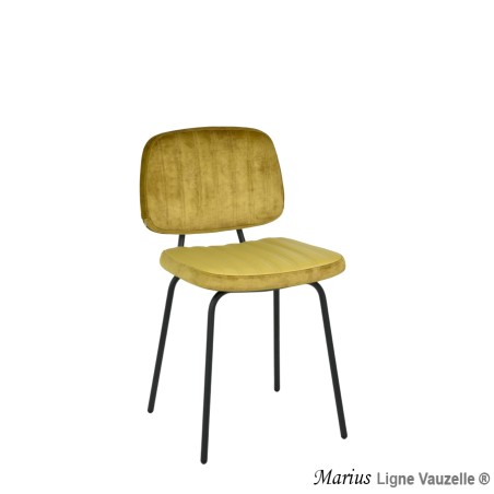 Chaise "MARIUS", Pieds Métal  Epoxy Ral T1.