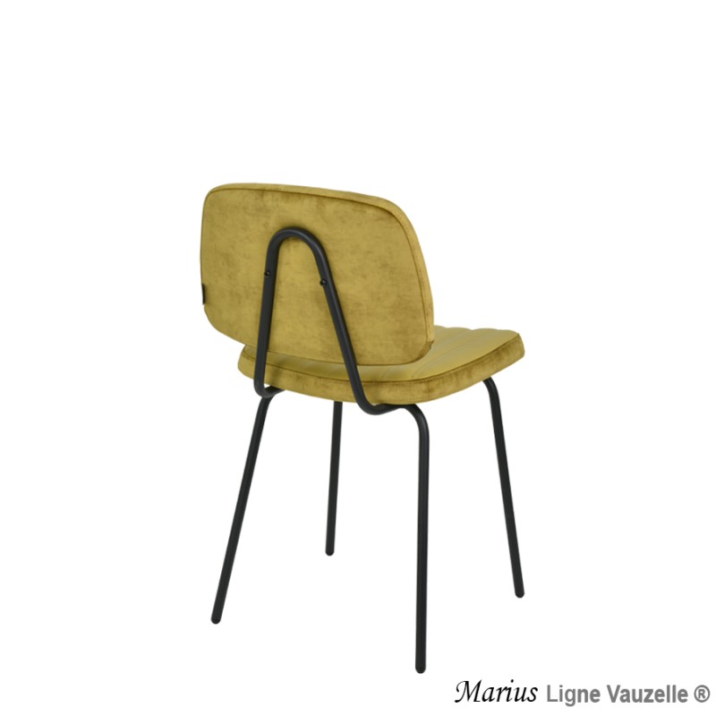 Chaise "MARIUS", Pieds Métal  Epoxy Ral T1.
