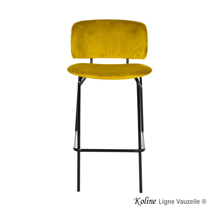 Tabouret KOLINE Assise et Dossier Garnis