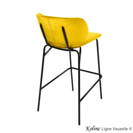 Tabouret KOLINE Assise et Dossier Garnis