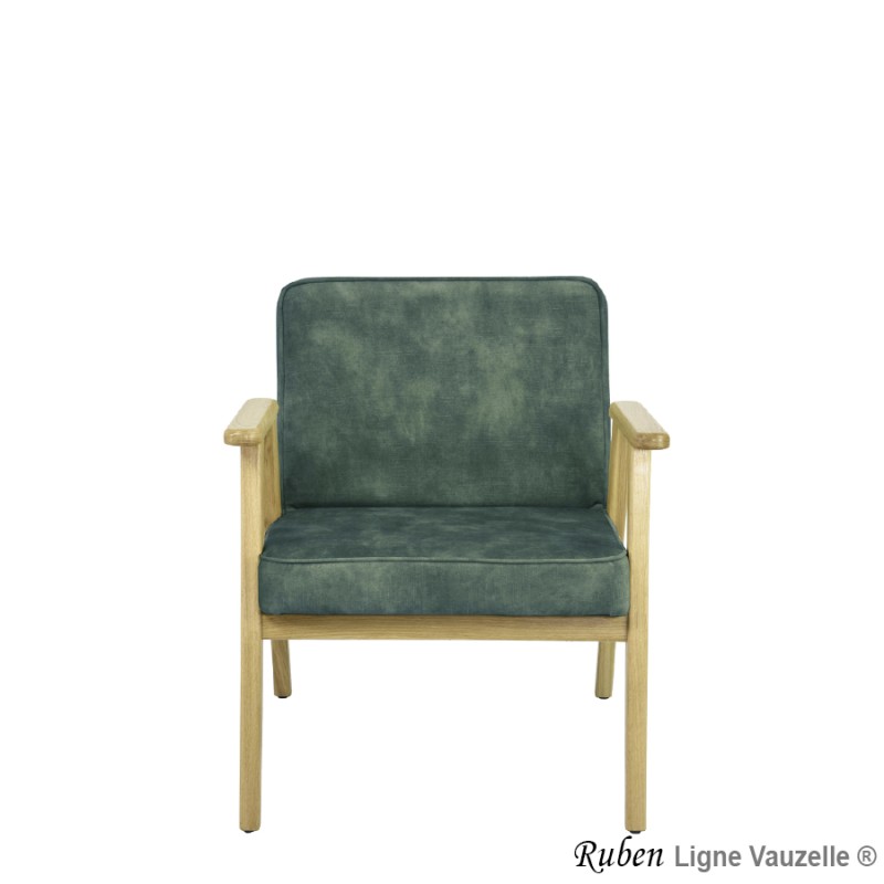 Fauteuil Lounge RUBEN Chêne