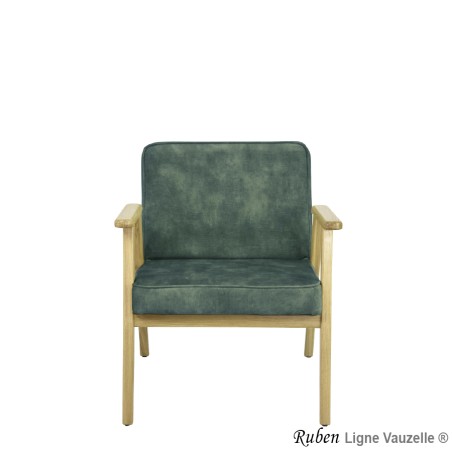 Fauteuil Lounge RUBEN Chêne