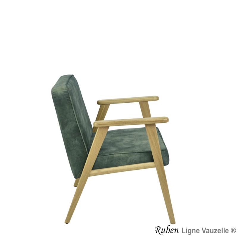 Fauteuil Lounge RUBEN Chêne