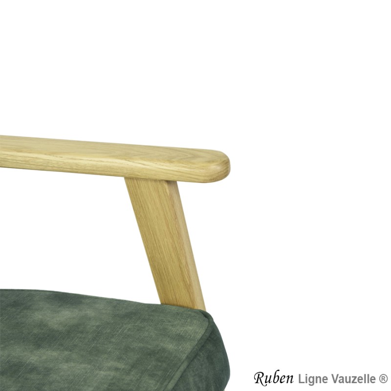 Fauteuil Lounge RUBEN Chêne