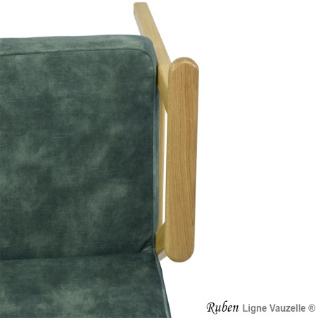 Fauteuil Lounge RUBEN Chêne