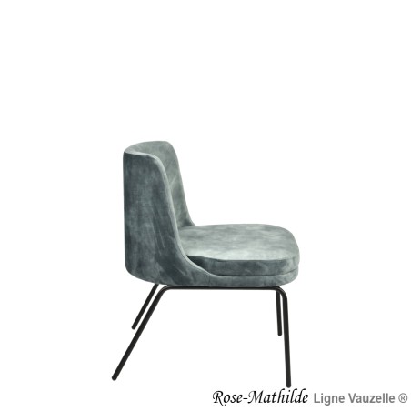 Chaise ROSE-MATHILDE Lounge Métal