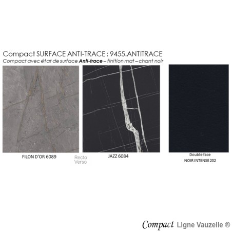Plateau COMPACT SURFACE ANTI-TRACE Ch Noir