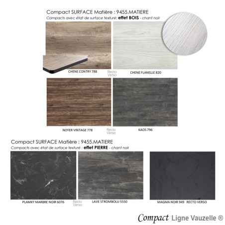 Plateau COMPACT SURFACE MATIERE Ch.Noir