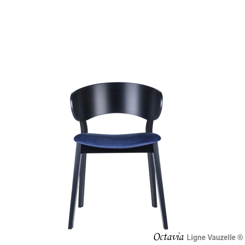 Chaise OCTAVIA Assise Garnie et Dos Bois