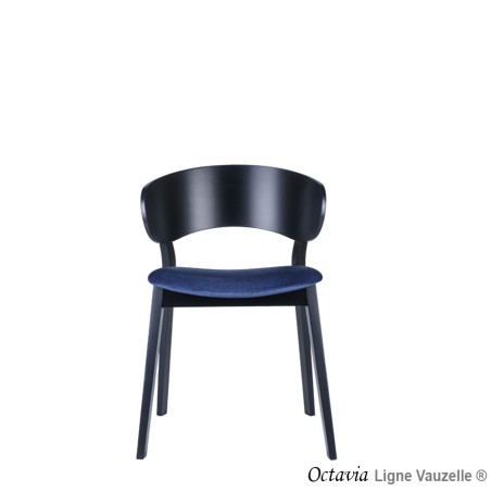 Chaise OCTAVIA Assise Garnie et Dos Bois