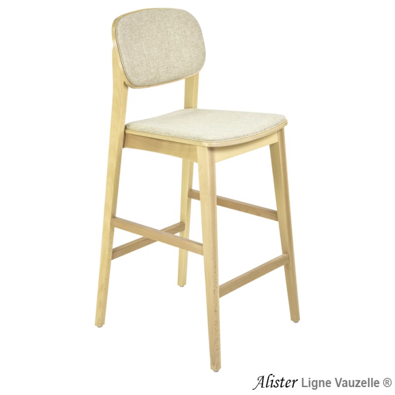 Tabouret ALISTER Assise et Dos Garnis