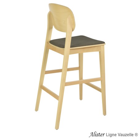 Tabouret ALISTER Assise Galette et Dos Bois