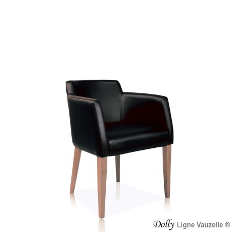 Fauteuil "DOLLY 48", 4 Pieds avec patins PVC.