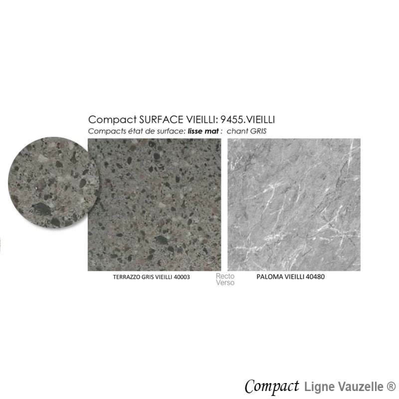 Plateau COMPACT SURFACE VIEILLI Ch.Gris