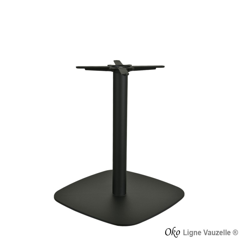 Piétement"OKO Noir Mat Texturé  Socle 60x60" ht 73cm