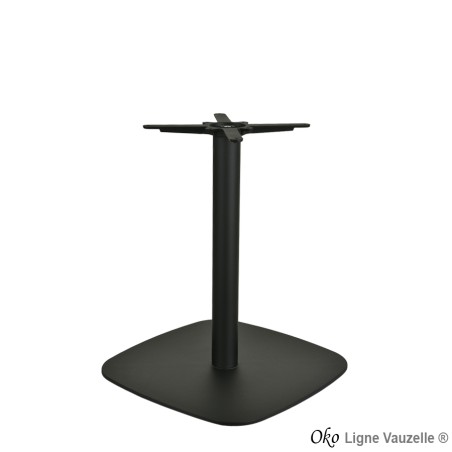 Piétement"OKO Noir Mat Texturé  Socle 60x60" ht 73cm
