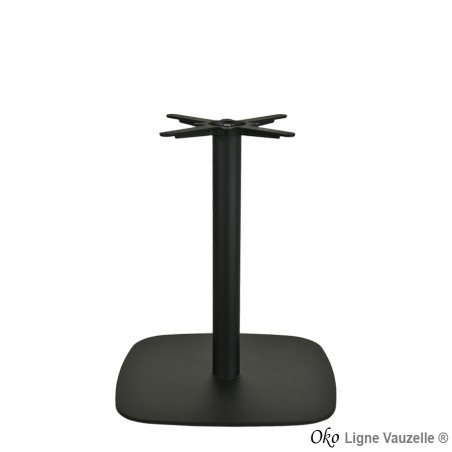Piétement"OKO Noir Mat Texturé  Socle 60x60" ht 73cm