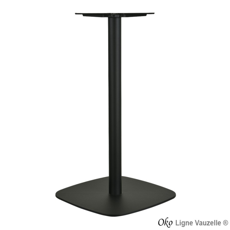 Piétement "OKO Noir Mat Texturé 60x60" ht 109cm