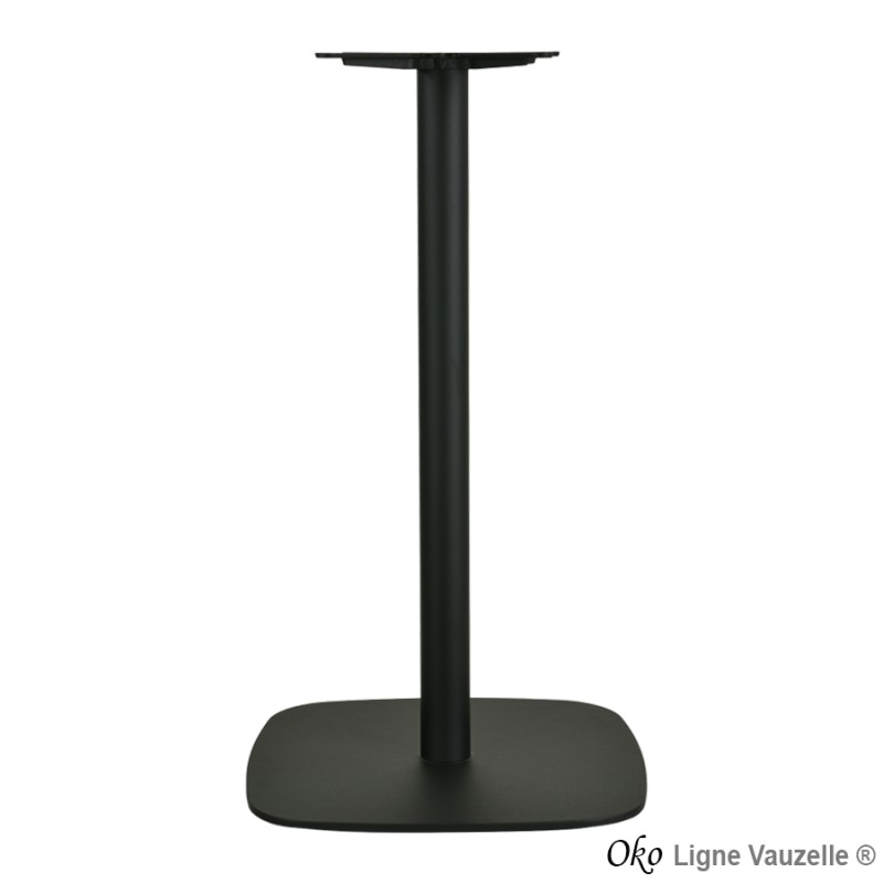 Piétement "OKO Noir Mat Texturé 60x60" ht 109cm