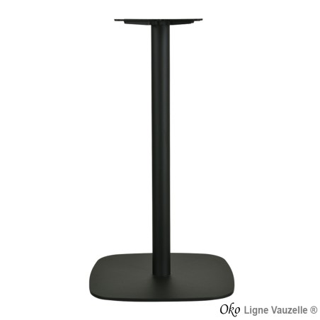 Piétement "OKO Noir Mat Texturé 60x60" ht 109cm