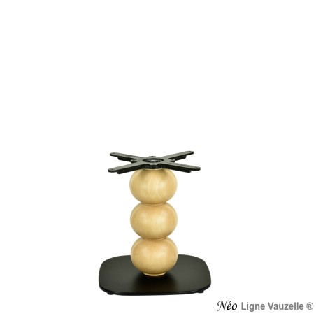 Piètement "NEO sphères D18cm", socle Oko Noir, pour table basse. 