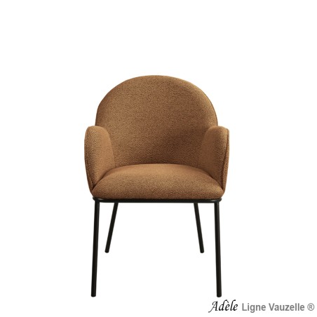 Fauteuil "ADELE" Pieds Métal Noir