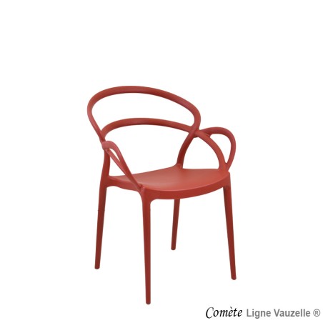 STOCK UNIQUEMENT - Fauteuil "COMETE" Coloris Rouge