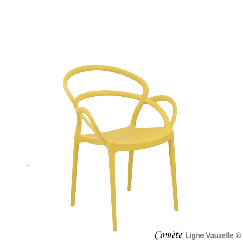 STOCK UNIQUEMENT - Fauteuil "COMETE" Coloris Jaune