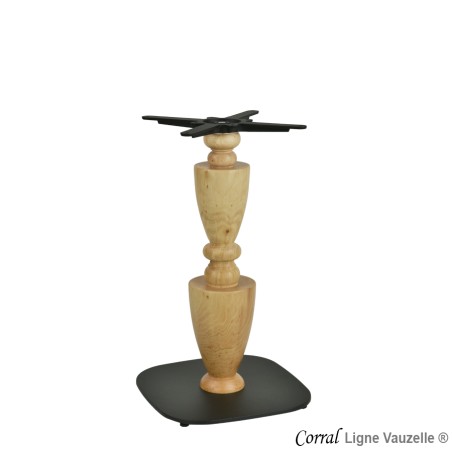 Piètement "CORRAL", Socle Oko Noir, hauteur standard. 