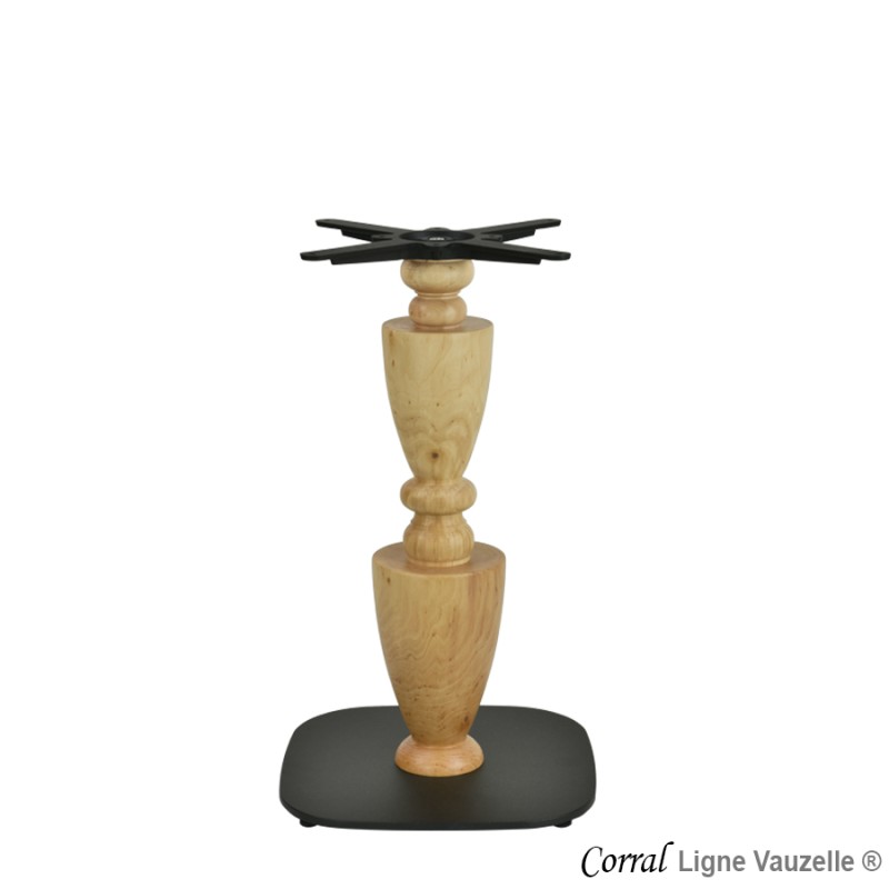 Piètement "CORRAL", Socle Oko Noir, hauteur standard. 