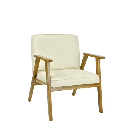 Fauteuil Lounge RUBEN Hêtre