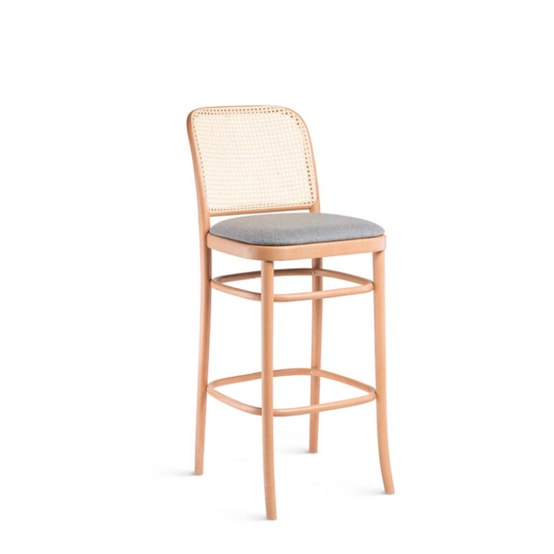 Tabouret SUZON Dossier et Assise Tapissés